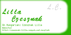 lilla czesznak business card